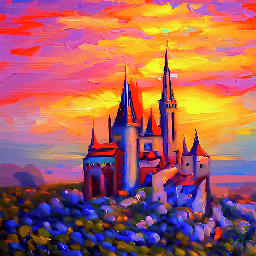 Fairytale Castle Painting by Andrew Madden - Fine Art America