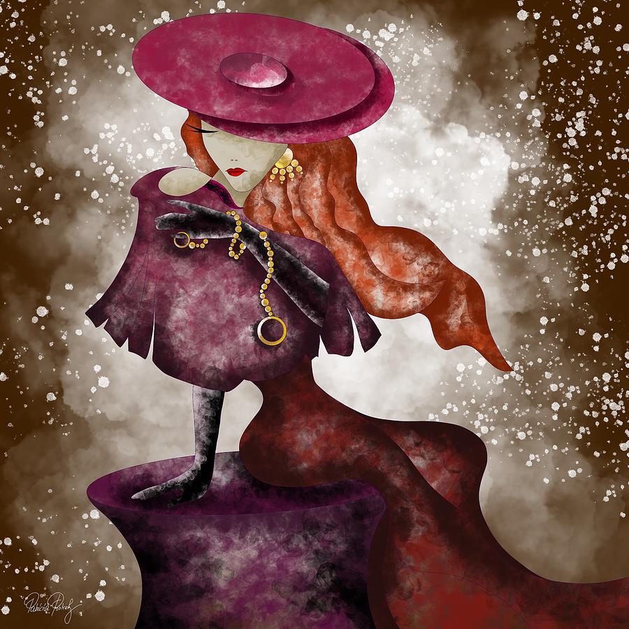 Fairytale Lady In Red Painting