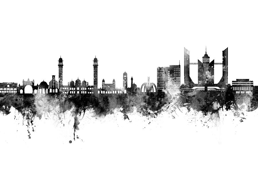 Faisalabad Pakistan Skyline #54 Digital Art by Michael Tompsett