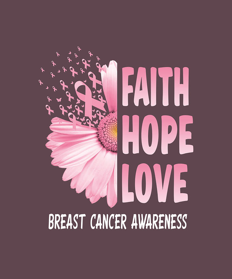 Faith Hope Love Breast Cancer Awareness Cancer Painting By Isabel ...