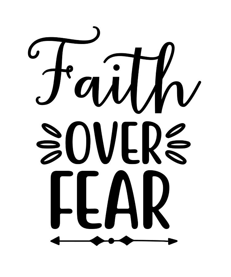 Faith Over Fear Poster cool vintage Painting by Clark Cameron - Fine ...