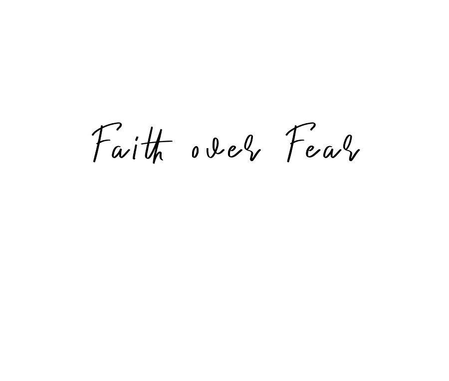 Faith over Fear Poster hippie Painting by Tony Jeremy | Fine Art America