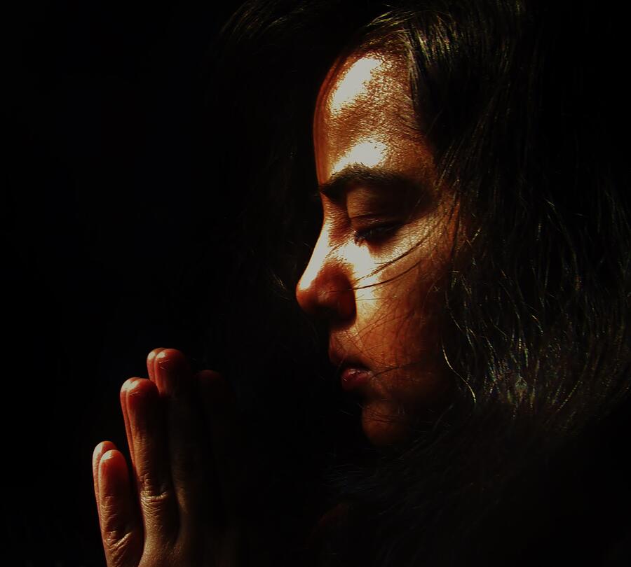 Woman Photograph - Faithful in Prayer by Preeti M
