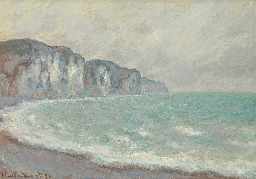 Falaise De Pourville Painting by Claude Monet