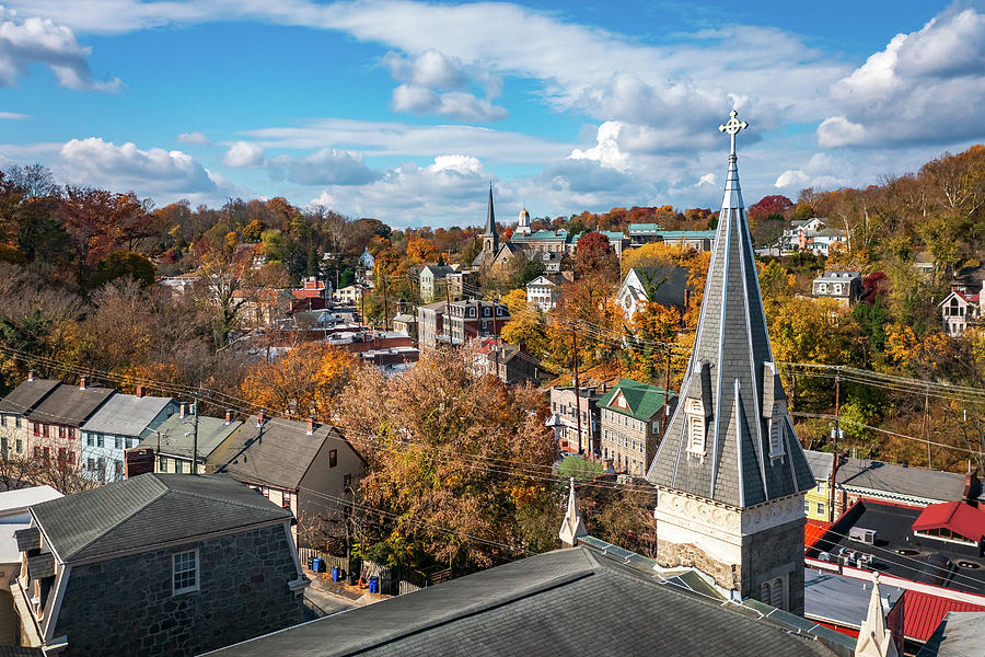 Fall Afternoon 2022 No.3 Photograph by Historic Ellicott City By Air ...