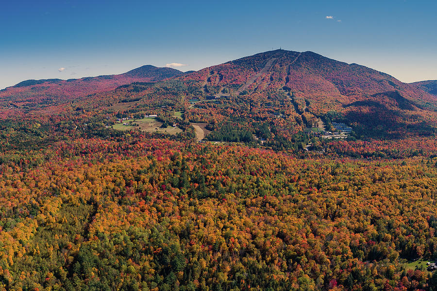 Fall at Burke Mountain Vermont Photograph by John Rowe