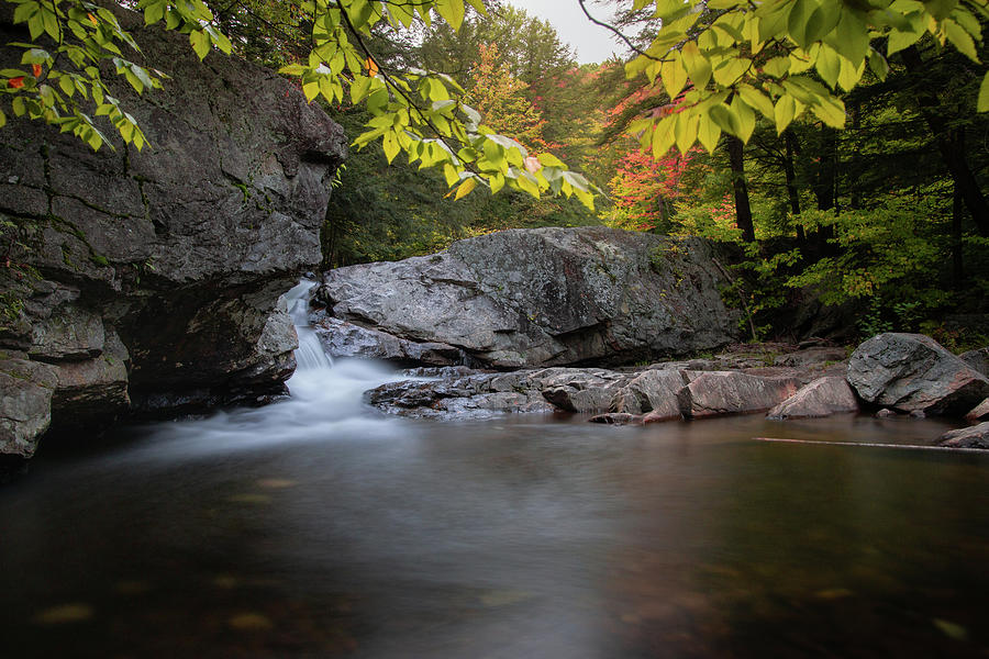 Fall at Buttermilk Falls, Ludlow, VT 1 Photograph by Dimitry Papkov