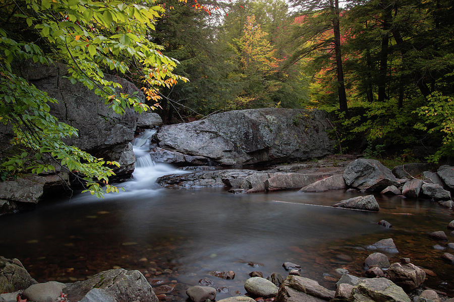 Fall at Buttermilk Falls, Ludlow, VT 2 Photograph by Dimitry Papkov