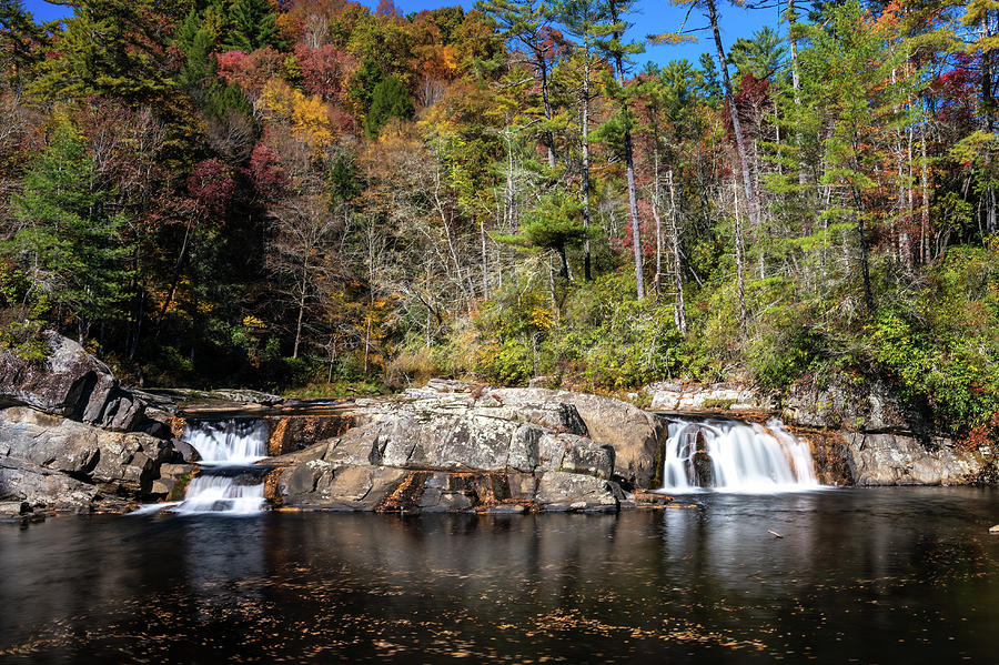 Fall Photograph - Fall at Linville Falls by Wayne King