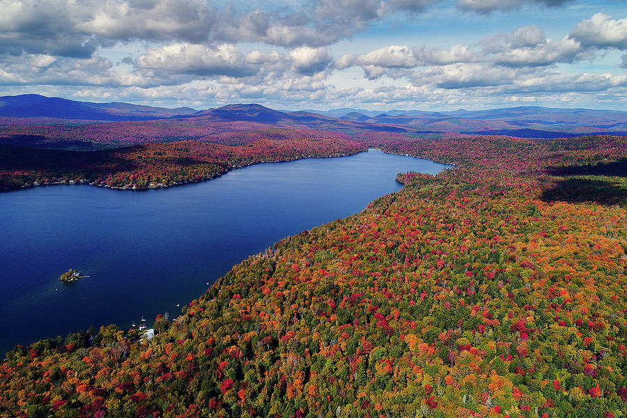 Fall at Maidstone Lake, Vermont Photograph by John Rowe