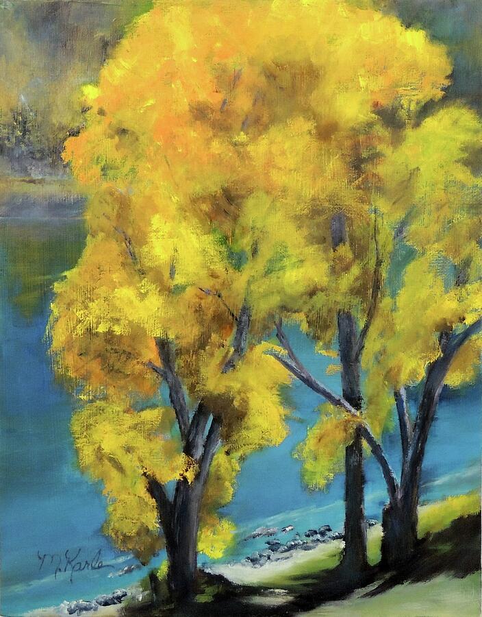 Fall at Mallards Rest Painting by Marsha Karle Fall at Mallards Rest Painting by Marsha Karle