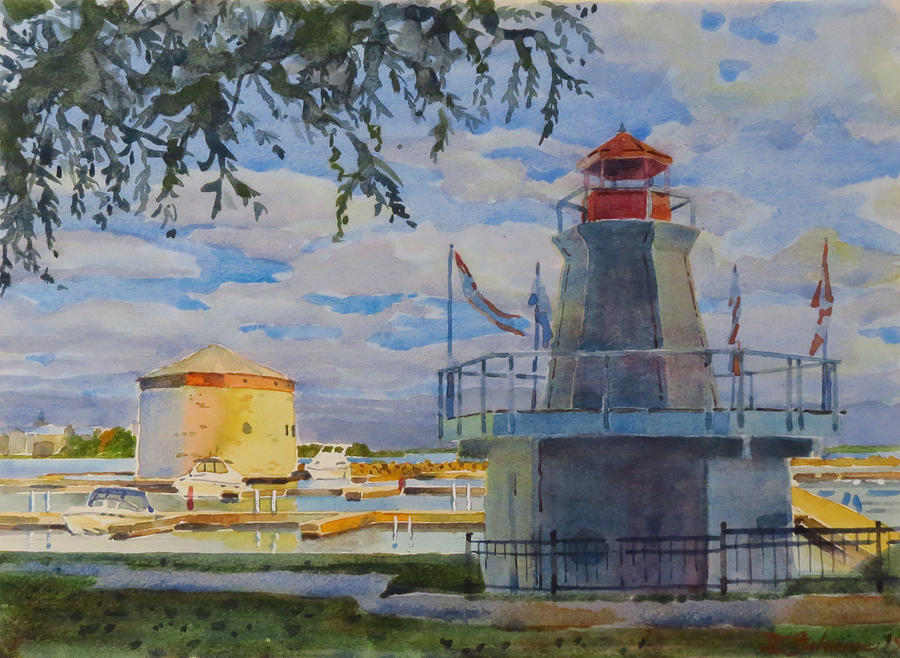 Fall at the Harbour Painting by David Gilmore