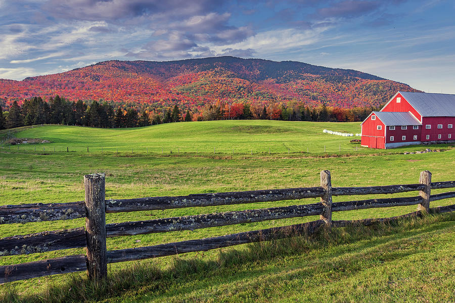 Fall at the Pioneer Farm in Columbia, NH Photograph by John Rowe