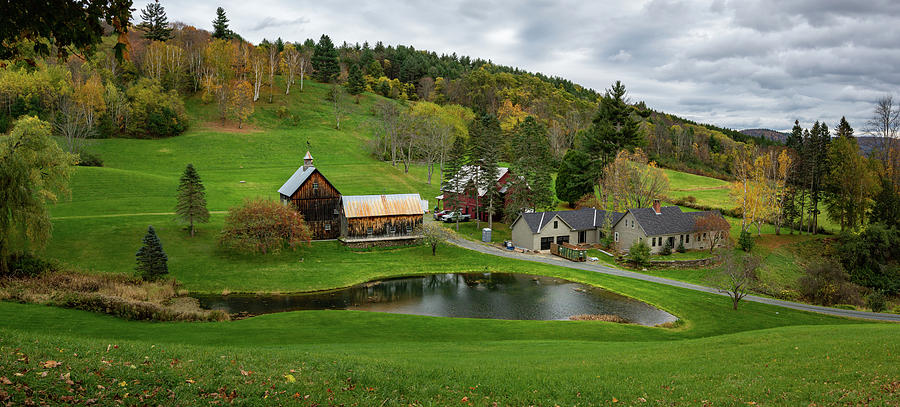 Fall at the Sleepy Hollow Pano Photograph by Dimitry Papkov