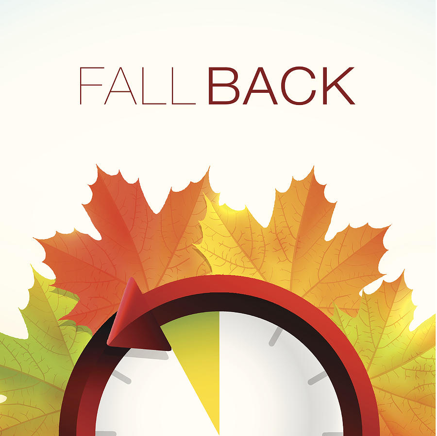 Fall Back - Daylight savings Drawing by Logorilla