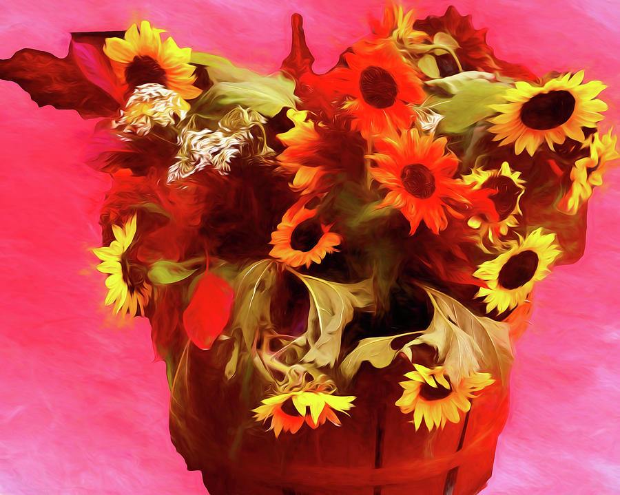 Fall Bouquet Digital Art by Cathy Anderson