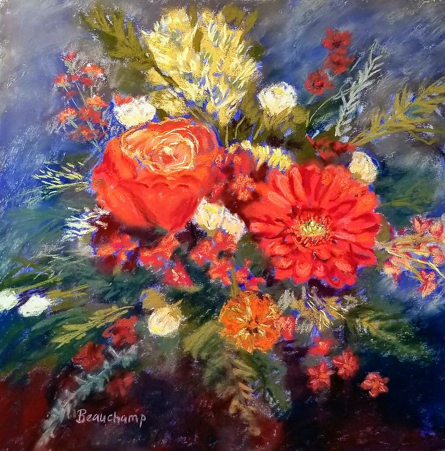 Fall Bouquet Pastel by Nancy Beauchamp
