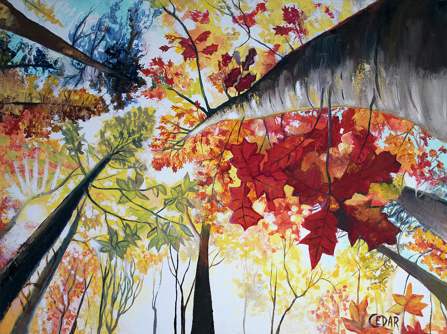 Fall Painting by Cedar Lee - Pixels