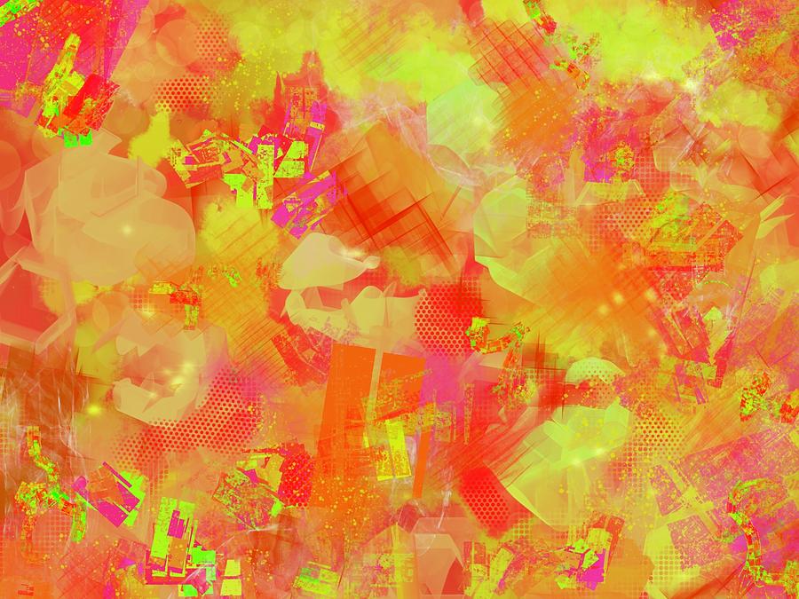 Fall Color Abstract 1 Digital Art by Eileen Backman