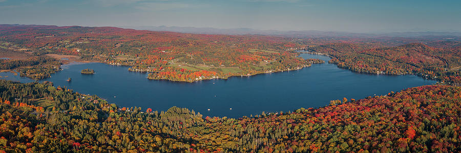 Fall Color At Joes Pond - Danville, Vermont Photograph by John Rowe