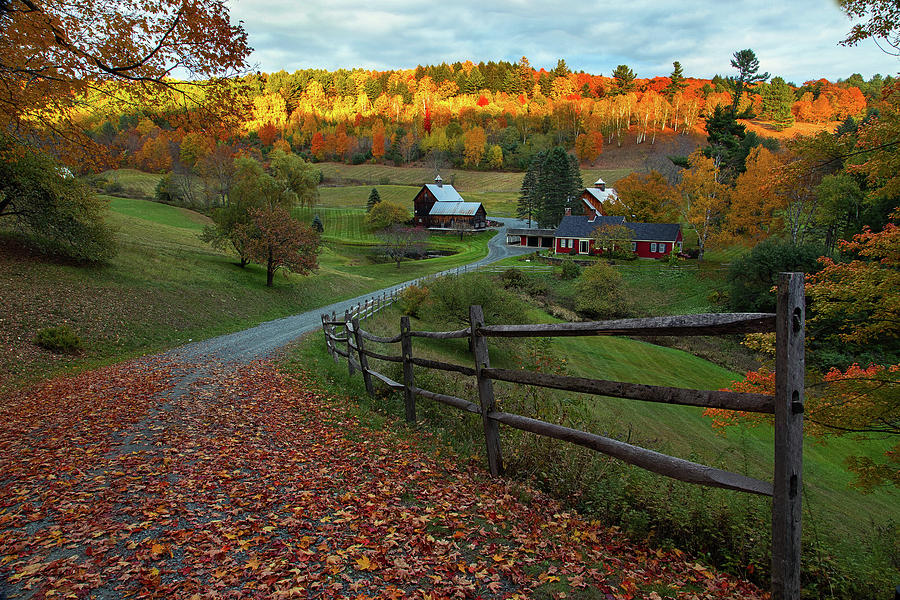 Fall Color at Sleepy Hollow Farm Photograph by John Vose Fall Color at Sleepy Hollow Farm Photograph by John Vose