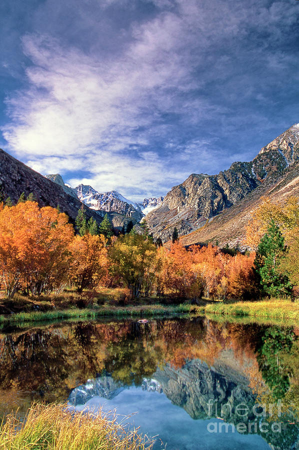 Fall Color Middle Palisades Glacier Eastern Sierras Californ Photograph by Dave Welling