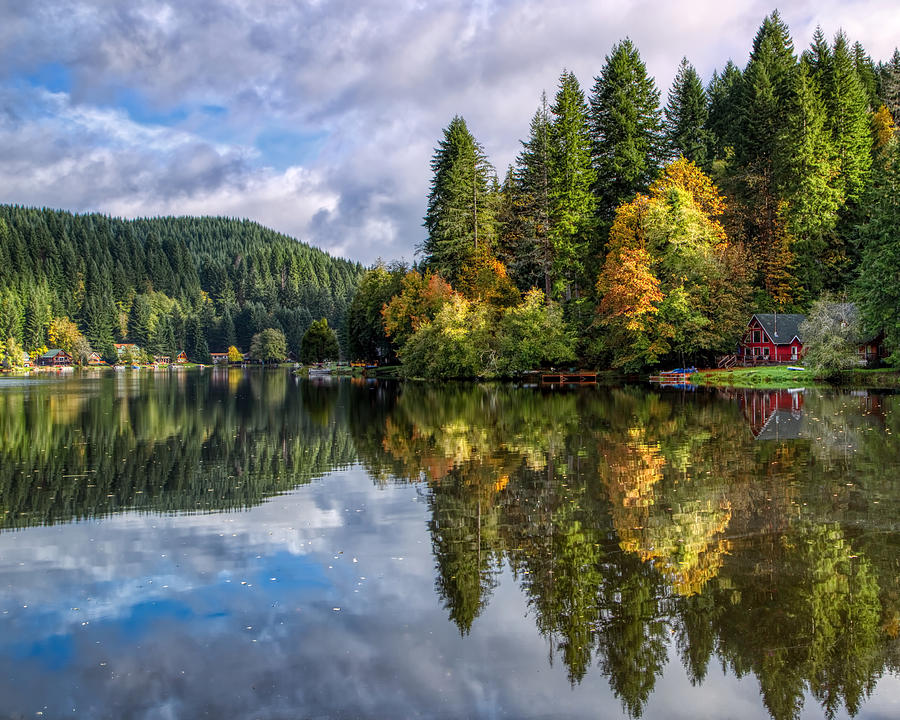 Fall Color Reflections Photograph by Loyd Towe Photography