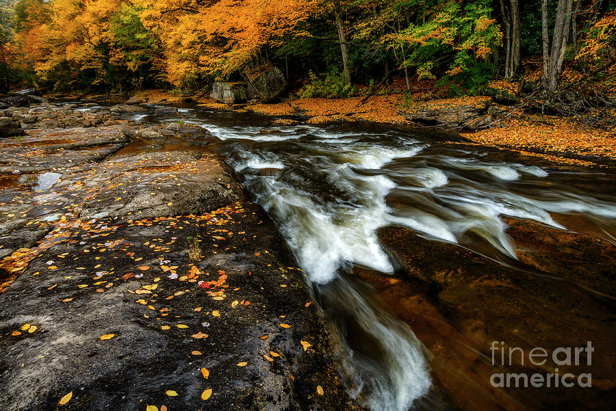 Fall Color Rushing River Photograph by Thomas R Fletcher - Fine Art America