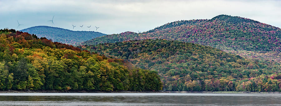 Fall Colors and Windmills Pano Photograph by Dimitry Papkov