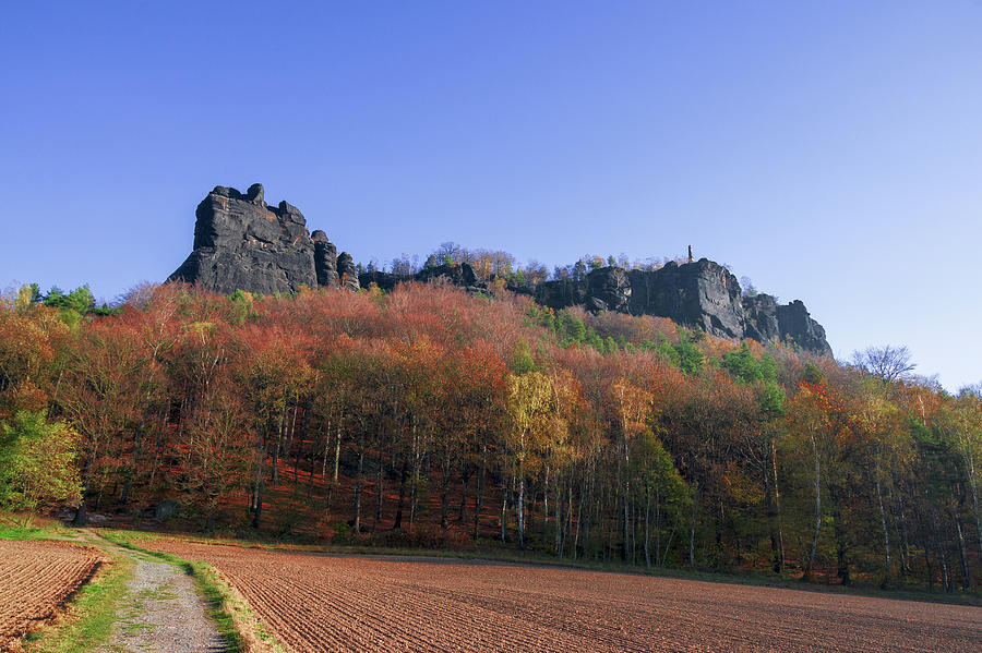 Fall colors around Lilienstein mountain Photograph by Sun Travels