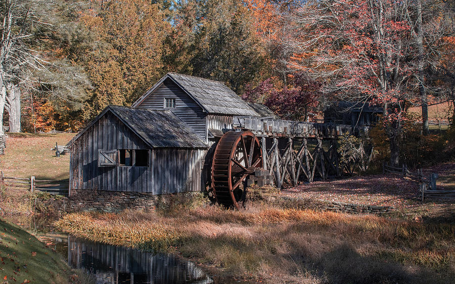 Fall Colors at Mabry Mill Photograph by Chad Meyer