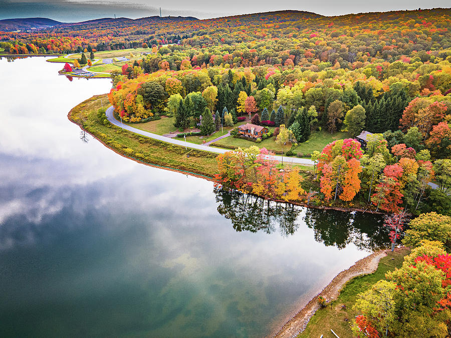 Fall Colors by the Lake 3 Photograph by Rich Isaacman