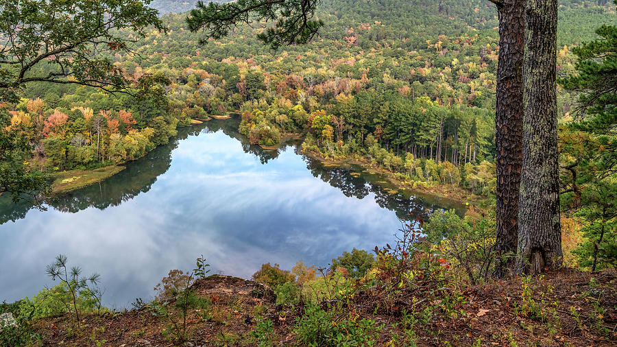 Fall Colors From The Shores Lake Overlook Photograph by James Barber