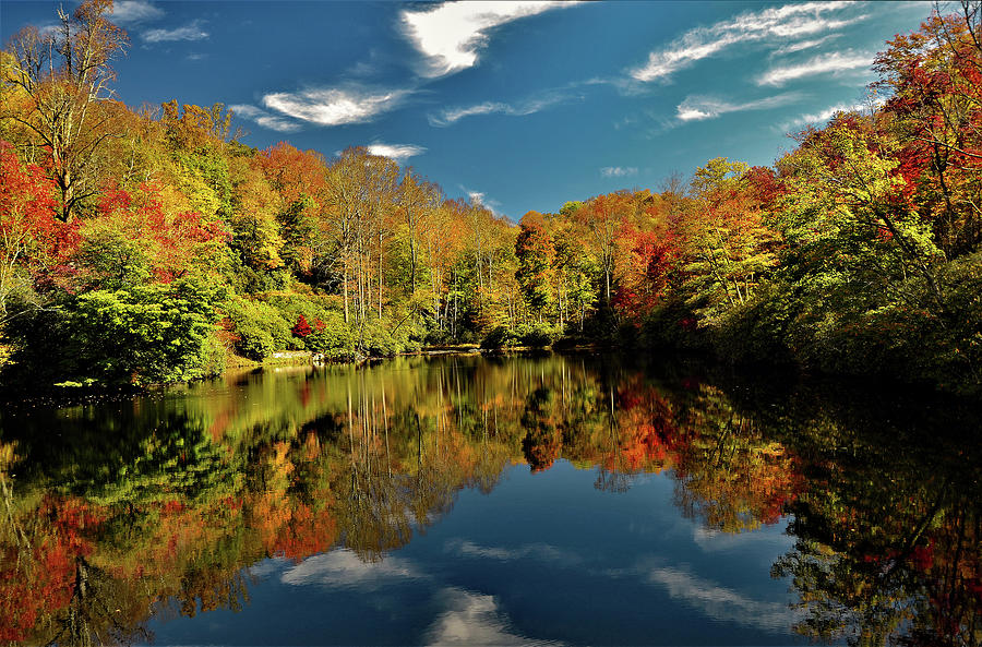 Fall Colors in North Carolina Photograph by Richard Norman - Fine Art ...