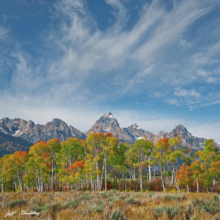 Grand Teton National Park Photograph - Fall Colors in the Tetons by Jeff Goulden