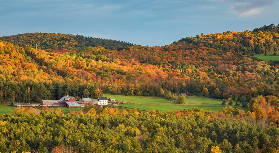 Fall colors in Vermont Photograph by Adria  Photography