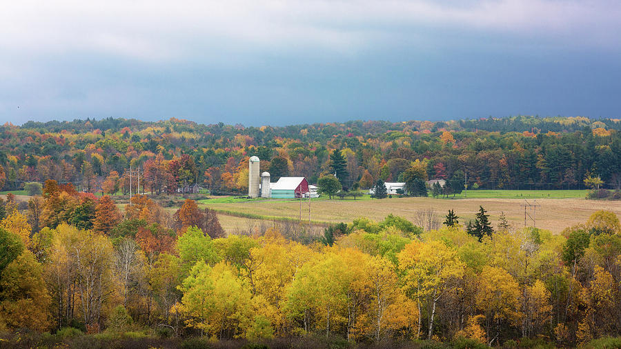 Fall Colors in West Virginia before a storm Photograph by Alex Mironyuk