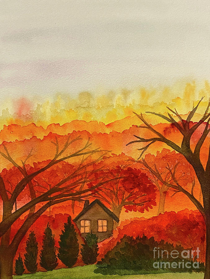 Fall Colors  Painting by Lisa Neuman