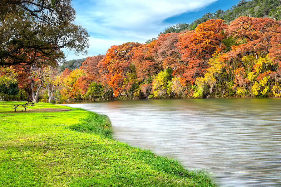 Fall Colors on the Guadalupe Photograph by Lynn Bauer