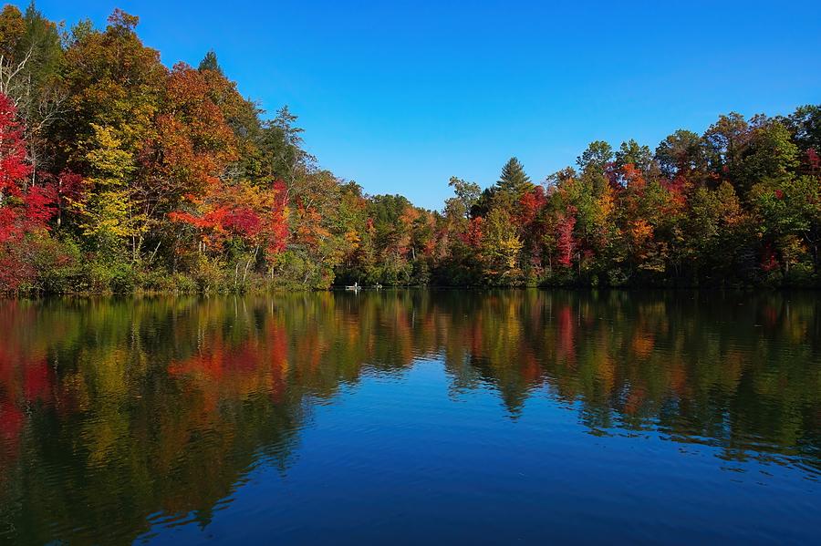 Fall Colors on the Ocoee in Tennessee Photograph by Ernie Echols - Fine ...