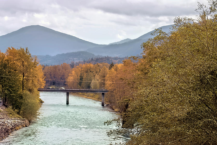 Fall Colors Skagit River  Photograph by Cathy Anderson
