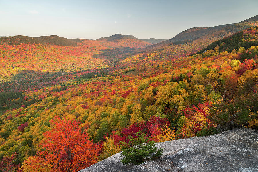 Fall Photograph - Fall Colors view from Mount Sugarloaf - New Hampshire by Jatin Thakkar