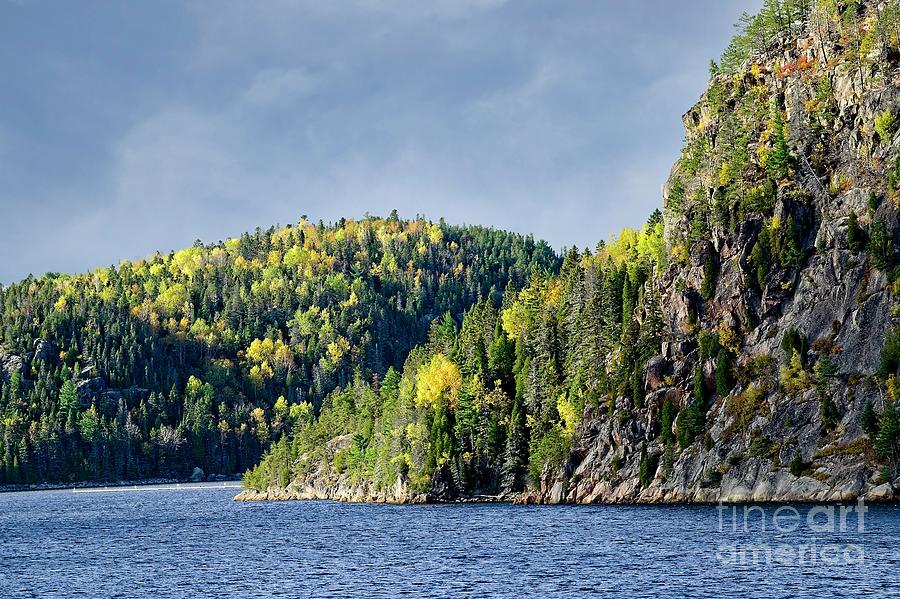 Fall Colours on the Saguenay River in Quebec Canada Photograph by Martyn Arnold