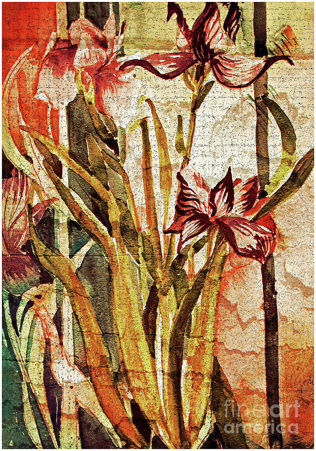 Fall Day Lilies Painting by Mindy Newman