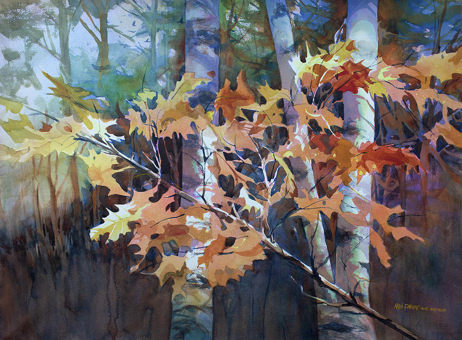 Fall Painting - Fall Farewell by Kris Parins