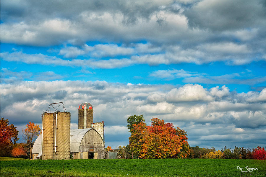 Fall Farm Photograph by Peg Runyan