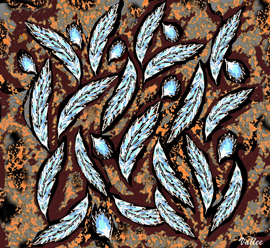 Fall Feathers Digital Art by Vallee Johnson