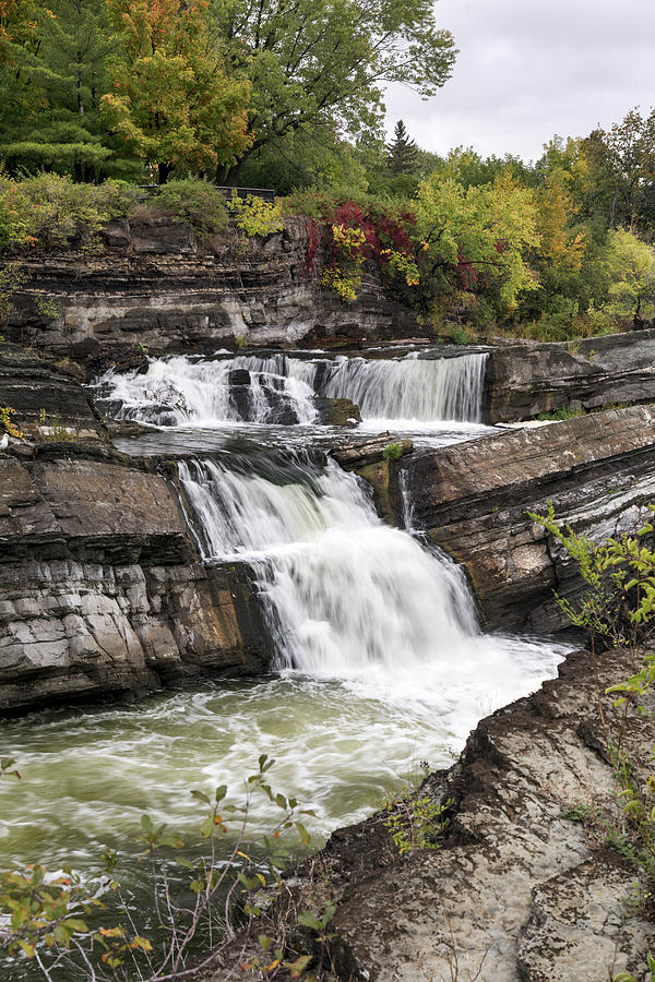 Fall Foliage at Hogs Back Falls Photograph by Michael Russell
