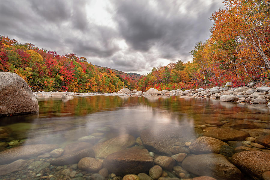 Fall Foliage on the East Branch Pemigewasset River II Photograph by William Dickman