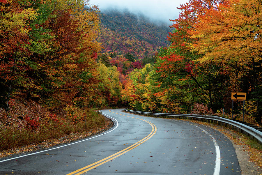 Fall Foliage on the Scenic Kancamagus Highway Photograph by William Dickman